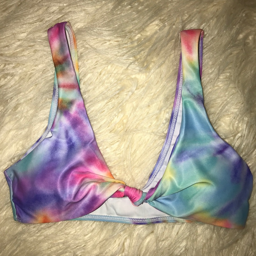 Shein Tie-Front Bikini Top